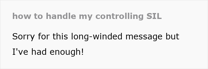 Text message expressing frustration about controlling SIL behavior after a long struggle seeking advice on how to handle it.