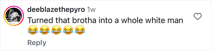 Instagram comment on Dwayne Johnson's movie role transformation with laughing emojis.