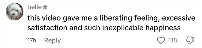 Comment on social media expressing feelings of liberation and happiness after watching a video about gender roles and lessons. Comment on social media expressing feelings of liberation and happiness after watching a video about gender roles and lessons.