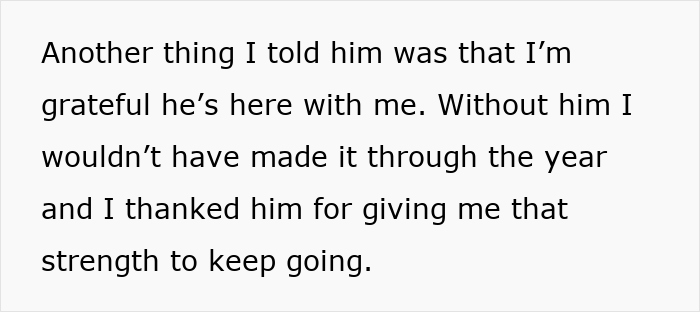 Text expressing gratitude and appreciation for someone's supportive presence over the past year. Text expressing gratitude and appreciation for someone's supportive presence over the past year.