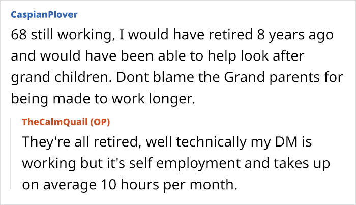 Discussion on grandparenting roles and modern work commitments.