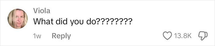 Comment questioning a botched nose job with 13.8K likes.