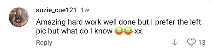 Comment by social media user sharing opinion on singer&rsquo;s physique transformation sparking debate between men and women.