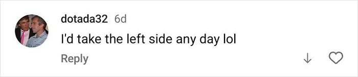 Screenshot of social media comment showing user dotada32 reacting to singer's physique transformation debate.