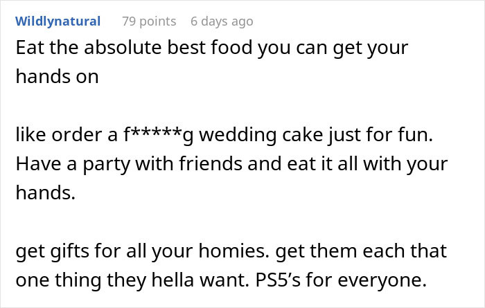 Text advice on enjoying experiences, using a good credit score for special purchases and memorable moments.