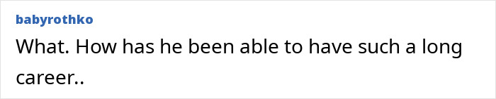 Comment questioning Jon Hamm's long career despite 'vile' past.