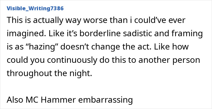 Text screenshot about Jon Hamm's past at university mentioned by Visible_Writing7386.