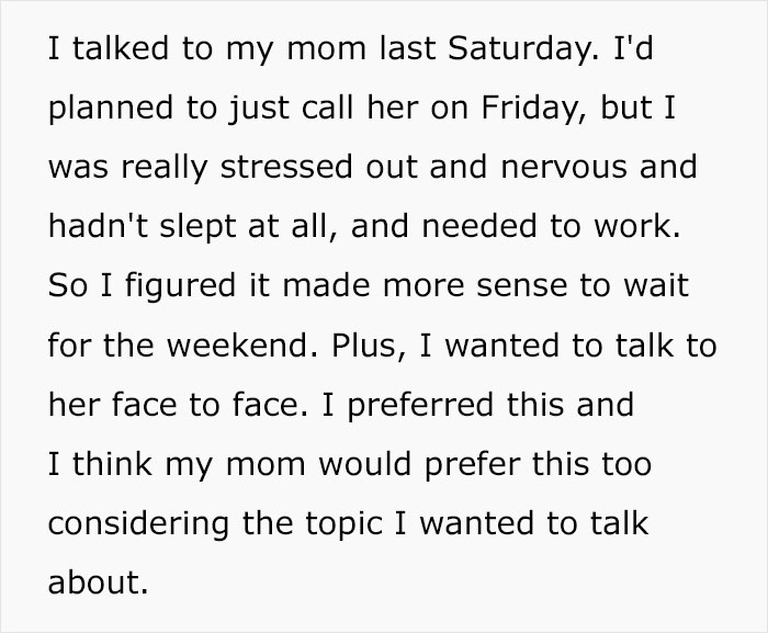 Text excerpt about discussing important DNA results with family.