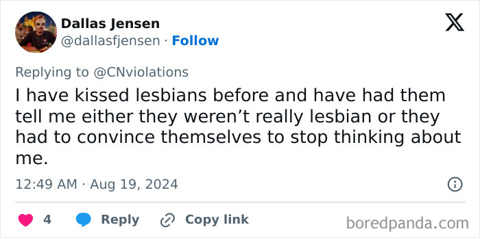 Screenshot of a tweet showing an outrageous lie people tried to pass off as real in a viral social media thread.