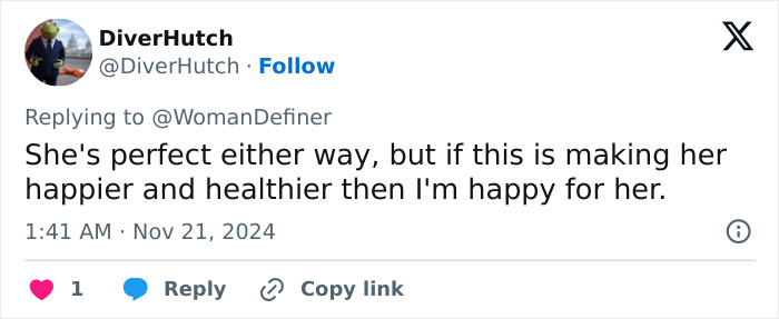 Tweet supporting Keely's weight loss, expressing happiness for her health and well-being. Tweet supporting Keely's weight loss, expressing happiness for her health and well-being.