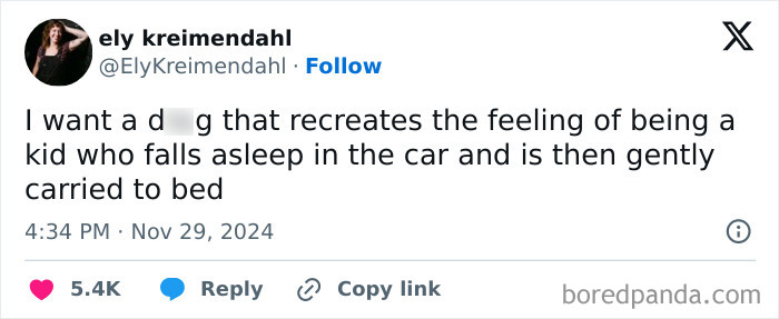 Tweet from @ElyKreimendahl humorously describes wanting a parent-like hug. Funny memes, relatable feeling.