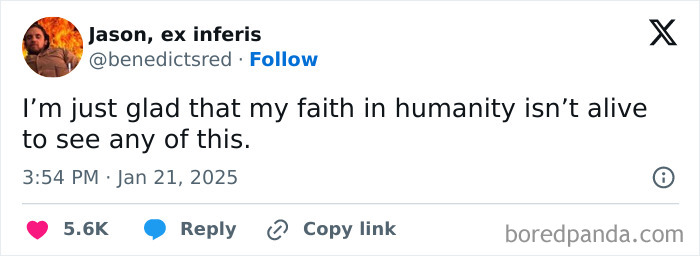 Anti-social meme with text expressing loss of faith in humanity.