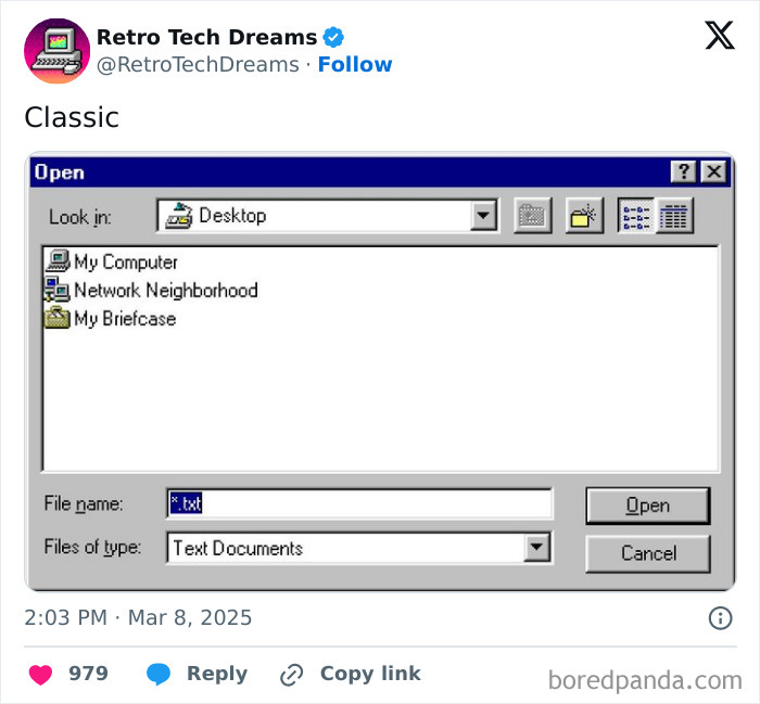 Retro tech interface of an old file explorer window, showing classic desktop icons and file selection options.