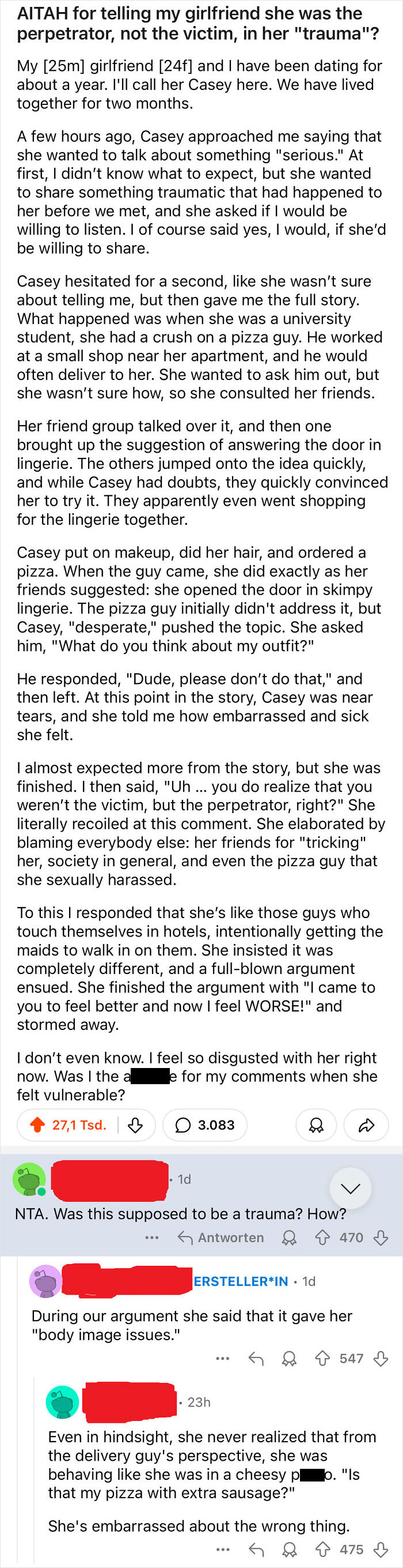 Text exchange discussing a relationship argument involving a misunderstanding and perceived self-entitlement.