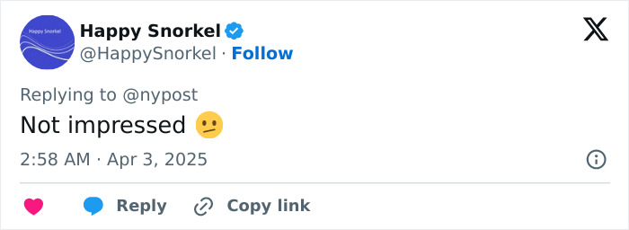 Tweet reacting to Shiloh's new look and name change with "Not impressed" and a neutral emoji.