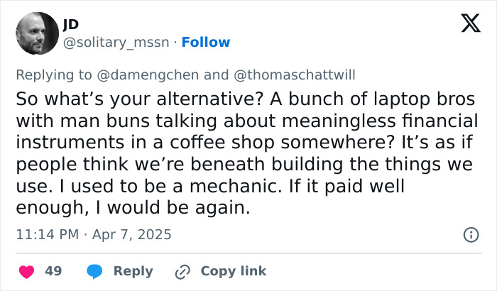 Tweet response critiquing modern work culture, referencing financial instruments and mechanics. Tweet response critiquing modern work culture, referencing financial instruments and mechanics.