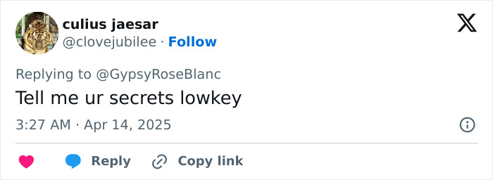 Social media comment reacting to Gypsy-Rose Blanchard's weight loss transformation. Social media comment reacting to Gypsy-Rose Blanchard's weight loss transformation.