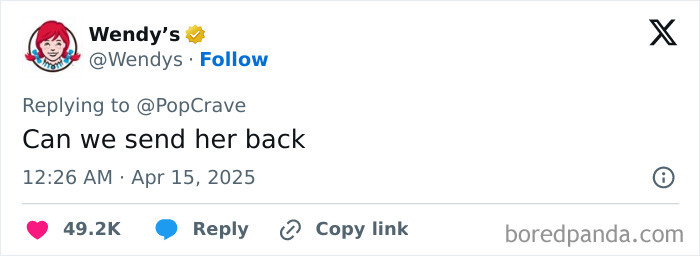 Social media reaction to Katy Perry's Blue Origin flight satire, captioned "Can we send her back? Social media reaction to Katy Perry's Blue Origin flight satire, captioned "Can we send her back?