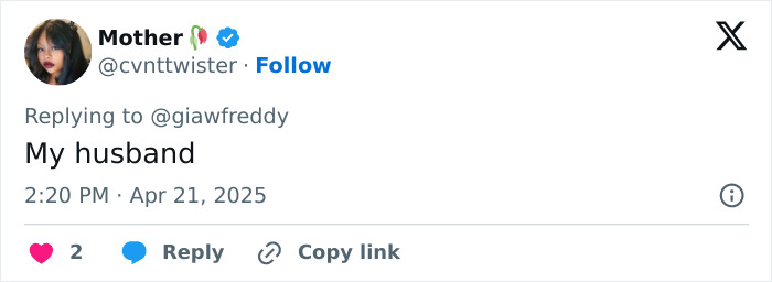 Social media post showing interest in a man from Biden's Easter photo.