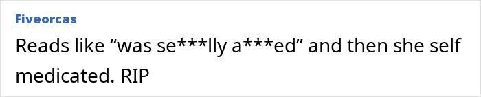 Comment on Sophie Nyweide's obituary speculates about sensitive circumstances of her passing.