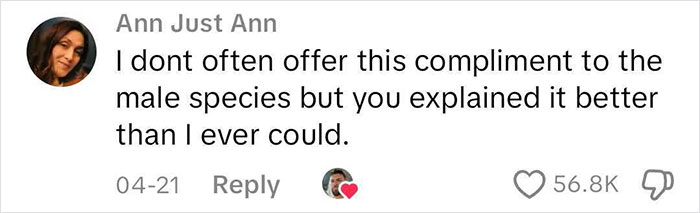 Comment praising a detailed breakdown about dating perpetually single women, highlighting clear and effective explanation.