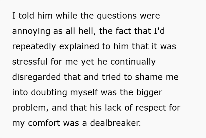 Text about a woman's struggle with her boyfriend challenging her medical expertise.