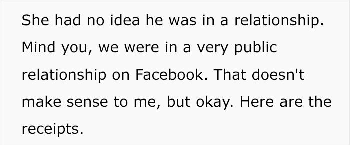 Text from a suspicious relationship reveals surprise pregnancy.