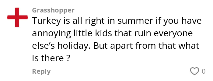 Comment about vacationing in Turkey, mentioning kids and holiday experiences. Comment about vacationing in Turkey, mentioning kids and holiday experiences.
