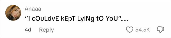 Comment from a user named Anaaa expressing disbelief, related to fans canceling a fitness influencer after her weight loss truth. Comment from a user named Anaaa expressing disbelief, related to fans canceling a fitness influencer after her weight loss truth.