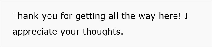Text on white background expressing gratitude for reaching out and appreciating thoughts shared. SIL controlling behavior highlighted.