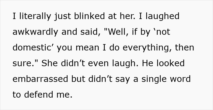 Man Complains To His Mom About GF Being “Not The Domestic Type”, Gets A Dose Of Reality Man Complains To His Mom About GF Being “Not The Domestic Type”, Gets A Dose Of Reality
