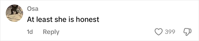 Sami Sheen's cosmetic surgery honesty praised in a user comment with a heart and dislike count.