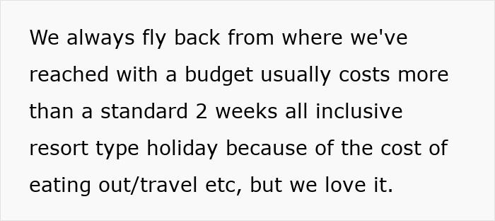 Text about couple's budgeting for holiday despite mortgage debt.