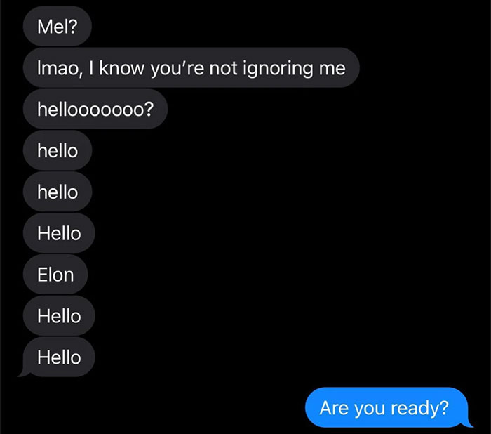 Text conversation showing repeated greetings, highlighting friendship and basic hygiene practices.