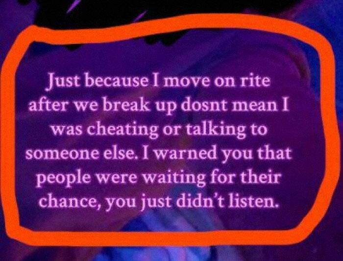 Confident woman expressing relationship thoughts on a colorful background.