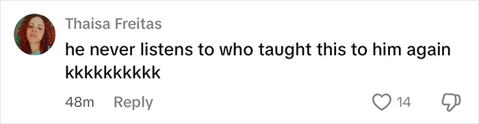 Comment by Thaisa Freitas on social media, reacting to a story about a woman locking her little brother outside. Comment by Thaisa Freitas on social media, reacting to a story about a woman locking her little brother outside.