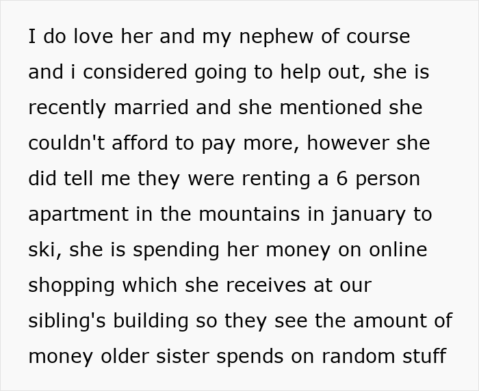 Woman won&rsquo;t pay sister fairly to babysit newborn, causes conflict over low $1 an hour babysitting offer and family tensions