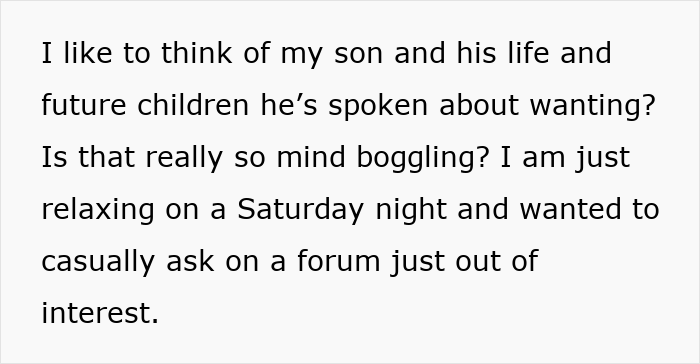 Text discussing a mom upset about her son wanting a hyphenated last name after marriage, shared online for comments. Text discussing a mom upset about her son wanting a hyphenated last name after marriage, shared online for comments.