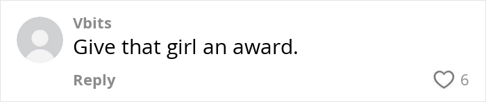 Comment on cheating boyfriend post saying, "Give that girl an award," with 6 likes.