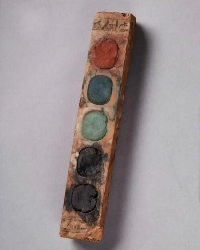 Ancient artifact with colored pigments, an interesting find shared in archaeology news and architecture group.