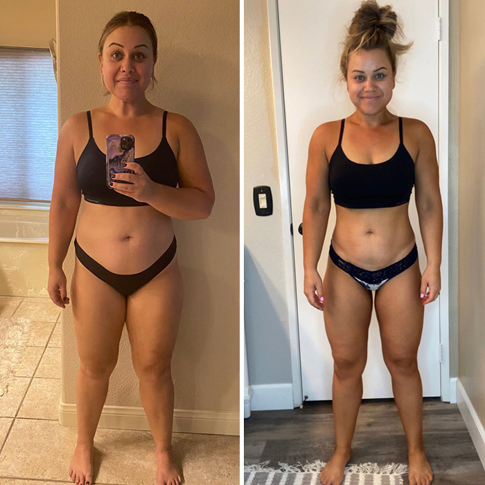 Fitness influencer before and after weight loss revealed, showing body transformation that led to fans canceling her online. Fitness influencer before and after weight loss revealed, showing body transformation that led to fans canceling her online.