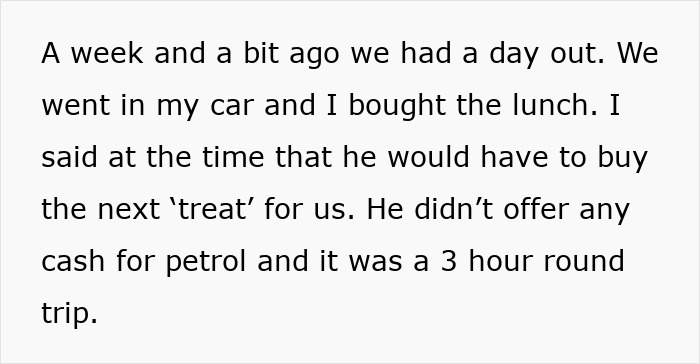 Text about a girlfriend sick of paying for boyfriend who splurges on female colleagues and accuses her of jealousy.