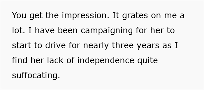 Husband Is Fed Up With Taking His Allergic-To-Driving Wife Everywhere, But She Just Won&rsquo;t Start