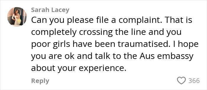 Comment discussing a traumatic experience about police incident during Coachella. Comment discussing a traumatic experience about police incident during Coachella.