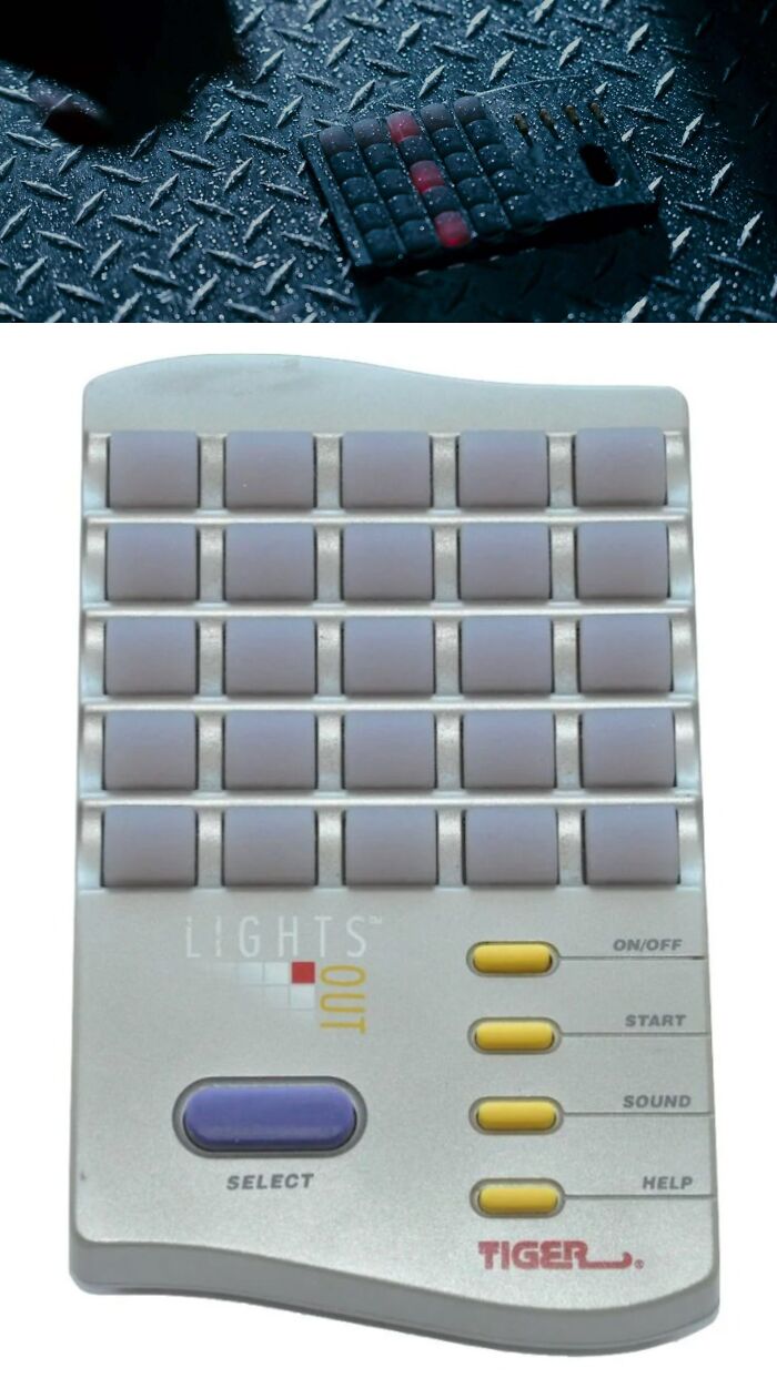 Filmmakers creatively used a handheld electronic game as a futuristic movie prop.