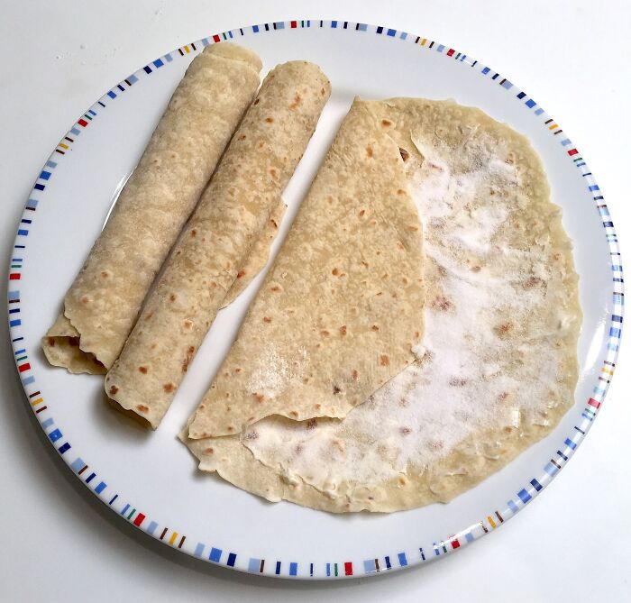 Plate of traditional flatbreads, illustrating a country's top dish.