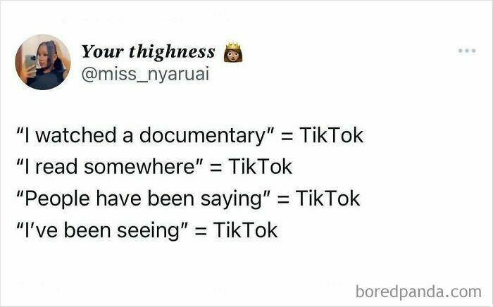 Funny British meme about phrases people use instead of saying TikTok.