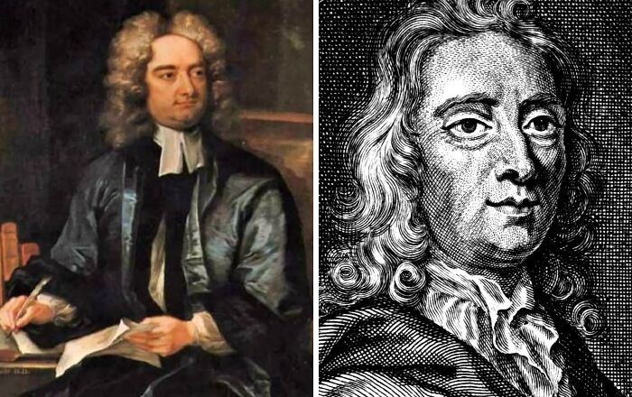 Two historical portraits depicting notable figures, highlighting unbelievable coincidences from history.