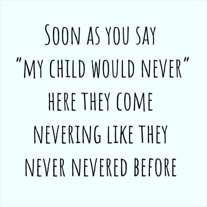 Text joke about children behaving unexpectedly, humorously highlighting funny tweets.