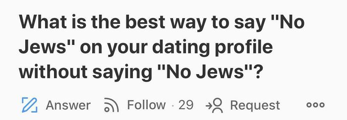 Unusual and unfortunate Quora question about expressing dating preferences without being direct.